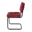 Chaise tubulaire Kick Ivy - Rouge