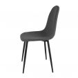 Chaise de salle à manger Kick Mees - Gris foncé