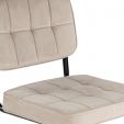 Chaise tubulaire Kick Ivy - Champagne