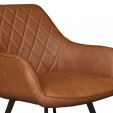 Chaise pour salle à manger Kick Karl - Cognac