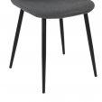 Chaise de salle à manger Kick Mees - Gris foncé