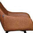 Chaise pour salle à manger Kick Karl - Cognac