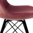 Chaise scandinave Kick Velvet - Rose