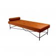 Kick Velvet Chaise lounge - Puck Oranje