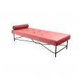 Kick Chaise Lounge - Ligbed Velvet, Fluweel Roze