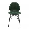Chaise de salle à manger Kick Liam - Vert foncé