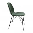 Chaise de salle à manger Kick Liam - Vert foncé