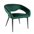 Fauteuil Kick Lenn - Velours vert foncé
