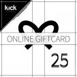 Carte cadeau en ligne Kick - 25