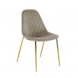Chaise Design Kick Tara Champagne - Cadre Or