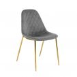 Chaise Design Kick Tara Gris - Cadre Or