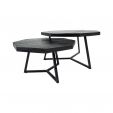 Ensemble de tables de salon Kick Hexagon - Noir